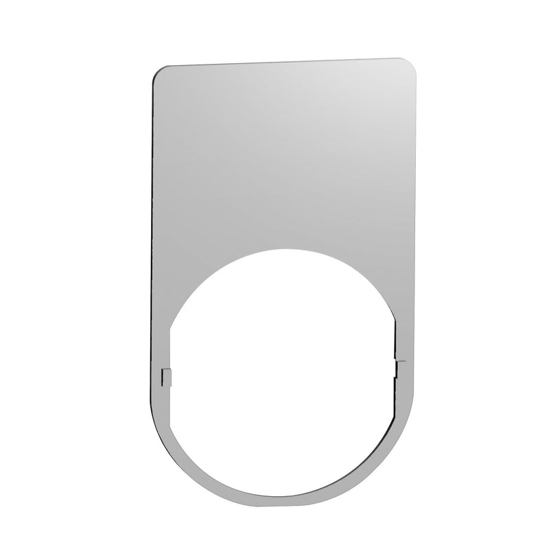 Schneider Electric - Tastenplatte für Befehls- und Meldegeräte Schildträger, Metall ZBYM6101 Harmony 22mm,30x50mm − 10 Stück