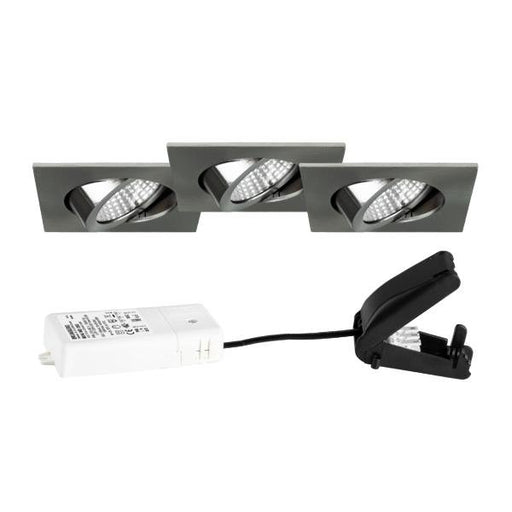 Brumberg Leuchten - Downlight/Strahler/Flutlicht LED-Strahlerset (VE3) 39465153S3 nickel