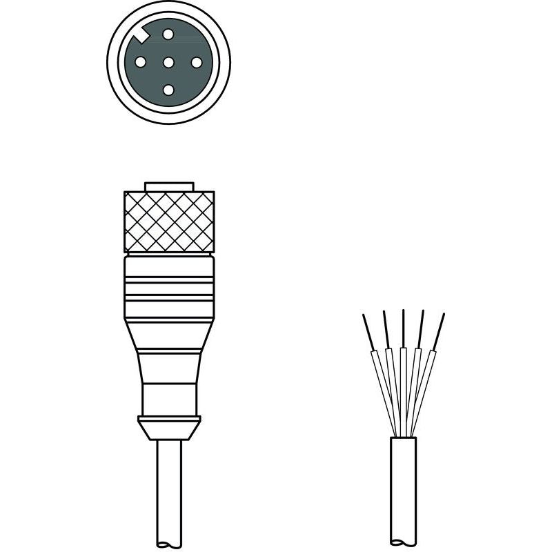 Leuze - Konfektioniertes Sensor-Aktor-Kabel Anschlussleitung KD U-M12-5A-P1-030