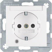 Berker - Steckdose SCHUKO-Steckdose pws matt 41101909 Kontroll-LED