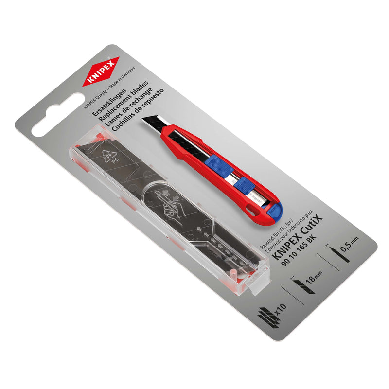 Knipex - Messer Ersatz-Klingen 90 10 165 E02 (VE10) für 90 10 165 BK