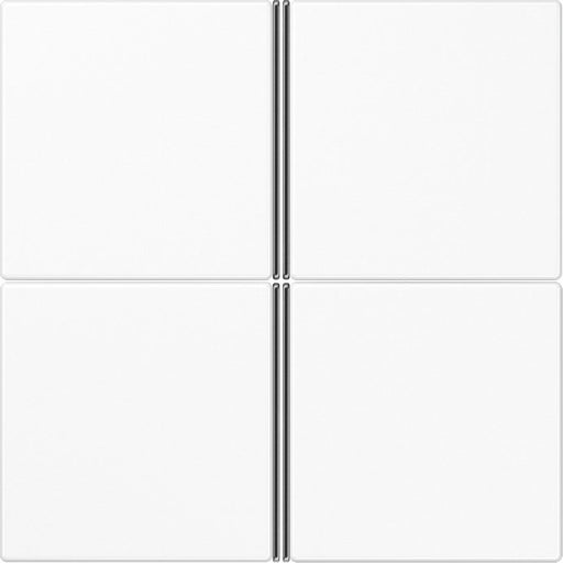 Jung - Abdeckung/Bedienelement für Installationsschalterprogramme Tastensatz 4-fach aws LS 404 TSA WW komplett − 1 Stück