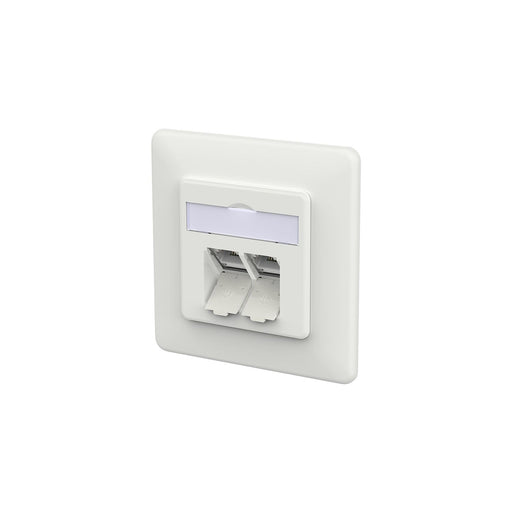Metz Connect - Kommunikationsanschlussdose Kupfer RJ45 Anschlussdose IDC 130D381027-I verkehrsweiß − 10 Stück