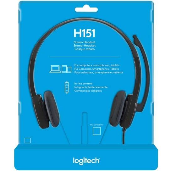 Logitech - Head-Set Headset H151 Audio, Stereo