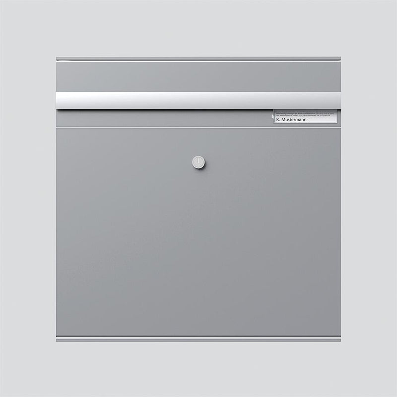 Siedle&Söhne - Montageelement für Türstation Briefkasten-Modul BKM 611-4/4-0 SM sil/met, m.Einwurfk