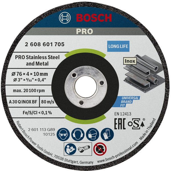 Bosch - Trenn-/Schleifscheibe PRO Stainless Steel and 2608601705 Metal Schleifscheibe
