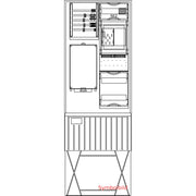 Elsta Mosdorfer - Zähler-Komplettschrank Zähleranschlusssäule ZS321B.S3.24V A320 S3 1Z BKEI 24TE