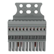 WAGO - Ein- und mehrpolige Klemmenleiste 1-Leiter-Federleiste 769-111/145-000 CAGECLAMP,4mm²,gr − 10 Stück