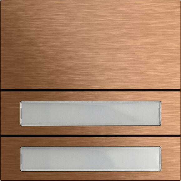 Gira - Funktionsmodul für Türkommunikation Ruftastenmodul 2f 5532921 Bronze