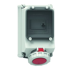 Bals Elektrotech - CEE-Steckdose abschaltbar, abgesichert (IEC 60309) Wandsteckdose abgesichert 15151 63A 4p 400V 6h IP67