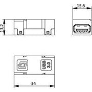 Telegärtner - Modulare Kupplung STX USB-Kupplung 100007535 3.0 Typ A, f-f