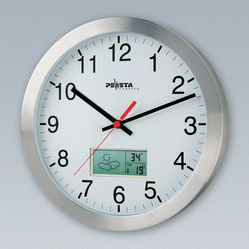 Peweta - Uhr Funkuhr 51.161.315 innen,1,5V,D=300mm