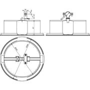 DEHN - Dachleitungshalter für Blitzschutz Dachleitungshalter DLHZS27V2A8.5#253334 mit Grundplatte