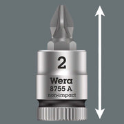 Wera - Kreuzschlitzschrauben-Einsatz für Steckschlüssel Zyklop Bit-Nuss 05003353001 PZ 1x28,0