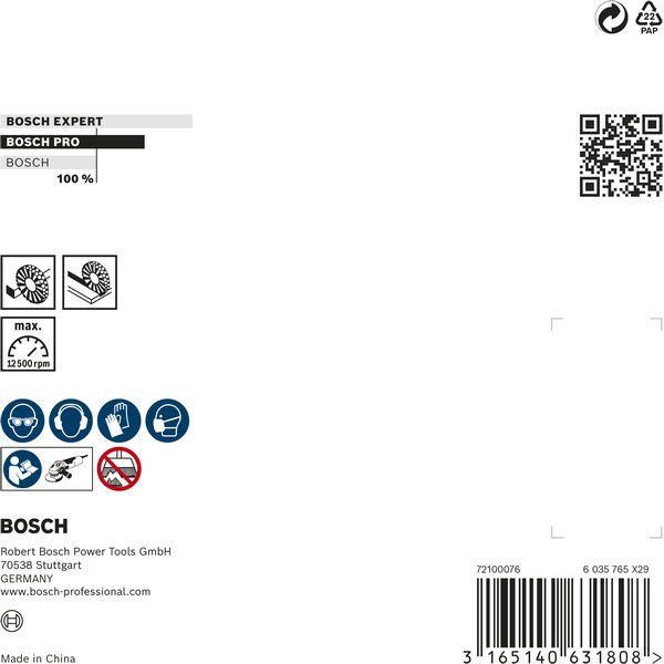 Bosch - Rotierende Drahtbürste PRO Metal clean 2608622100 Scheibenbürste 115 x