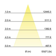 Brumberg Leuchten - Downlight/Strahler/Flutlicht LED-Einbaurichtstrahler 88681185 38Gr.,3500K,schw