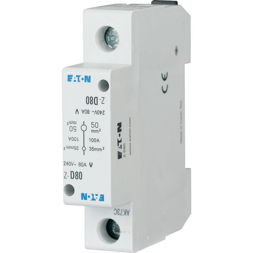 Eaton - Zusatzeinrichtung für Reiheneinbaugeräte Anspeiseblock Z-D80 35/50qmm