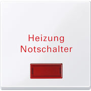 Merten - Abdeckung/Bedienelement für Installationsschalterprogramme Wippe aws/gl 432925 f.Heiz.Notschalter