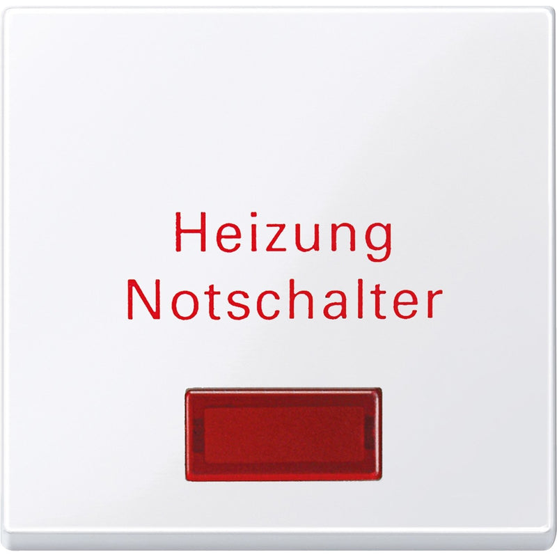 Merten - Abdeckung/Bedienelement für Installationsschalterprogramme Wippe aws/gl 432925 f.Heiz.Notschalter