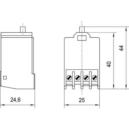 Stahl - Hilfsschalterblock Kontaktelement 8080/1-4 2S ERSATZ Kontaktele