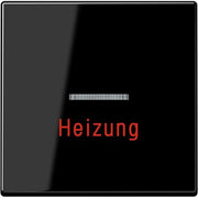 Jung - Abdeckung/Bedienelement für Installationsschalterprogramme Wippe Heizung Notschalter A 590 BF H SW schwarz