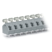 WAGO - Leiterplattenklemme 256-506/334-000 Drücker,2,5 mm²,grau − 25 Stück