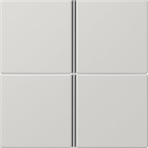 Jung - Abdeckung/Bedienelement für Installationsschalterprogramme Tastensatz 4-fach lgr LS 404 TSA LG komplett − 1 Stück