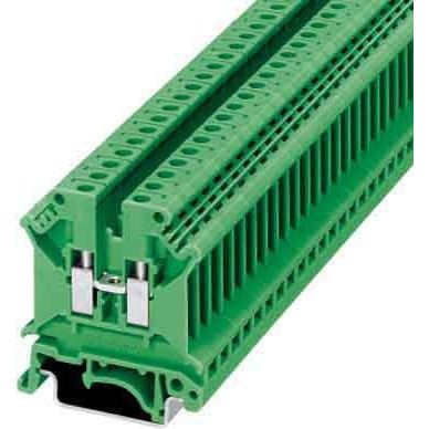 Phoenix Contact - Durchgangs-Reihenklemme Durchgangsreihenklemme UK 5 N GN − 50 Stück