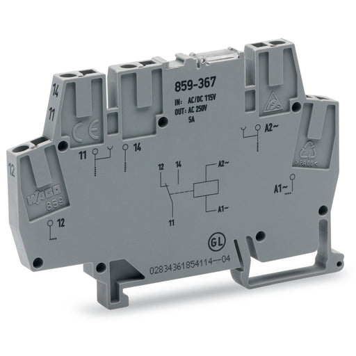 WAGO - Schaltrelais Relaismodul 859-367 AC 115 V − 10 Stück