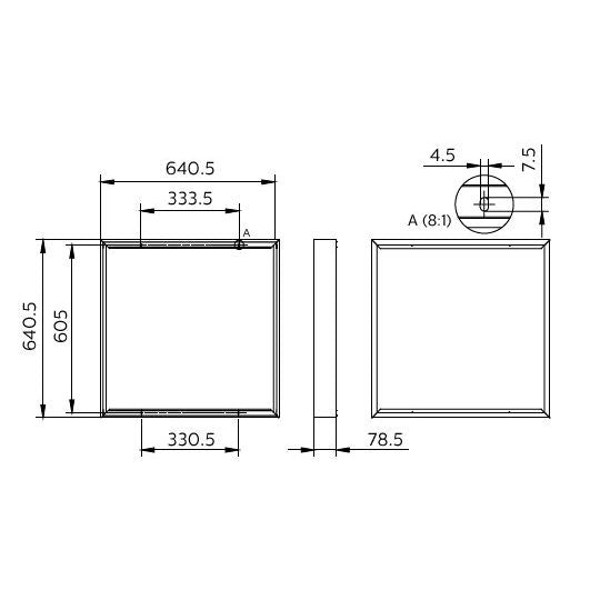 Philips Lighting - Mechanisches Zubehör/Ersatzteile für Leuchten Anbaurahmen RC159Z SMB #75215399