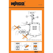 WAGO - Warn-/Hinweisschild Handhabungsaufkleber 210-422 − 100 Stück