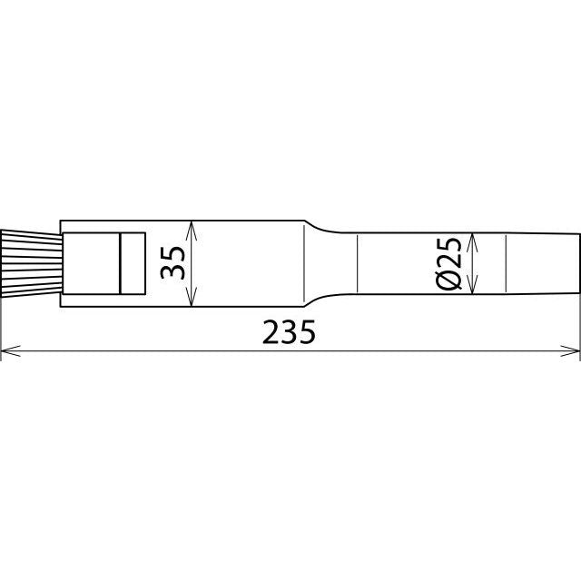 DEHN - Zubehör/Ersatzteile für Sicherheitsgeräte Flachdüse FD 35 P NS m.Pinsel D 25/B35 mm