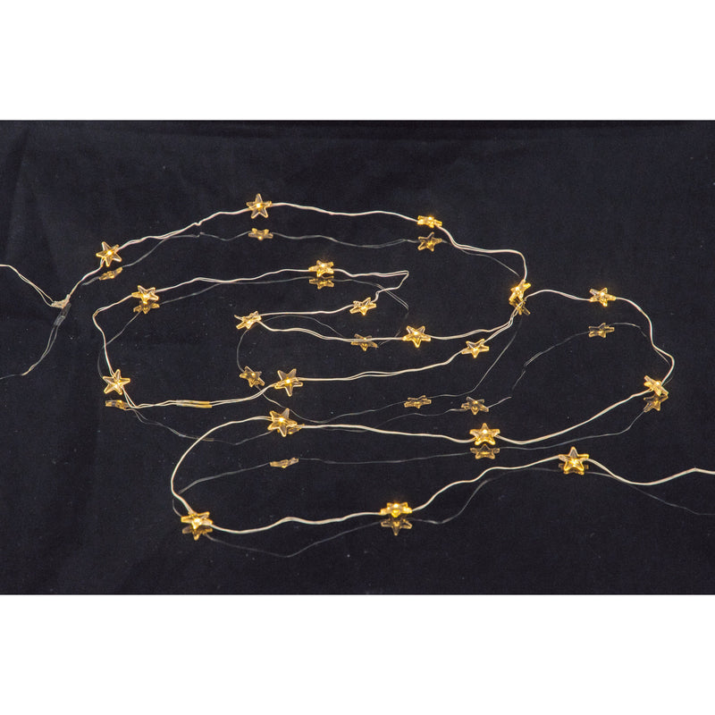 Hellum - Festbeleuchtung LED-Lichterkette 525052 transp.Kabel, batt