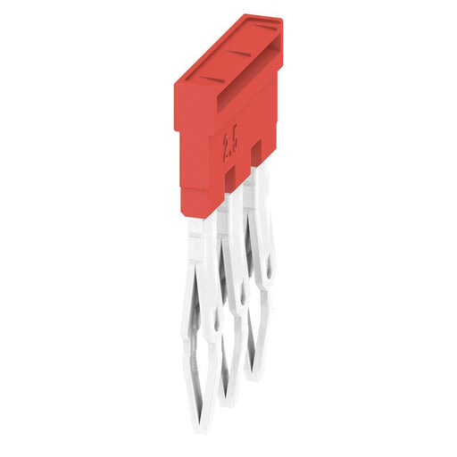 Weidmüller - Querverbinder/Brücker für Reihenklemme Querverbinder ZQV 2.5N/3 RD Z-Reihe 3pol − 60 Stück