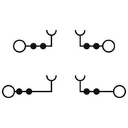 Phoenix Contact - Trenn- und Messtrenn-Reihenklemme Trennklemme PTTBS 2,5-2TGB BU − 50 Stück