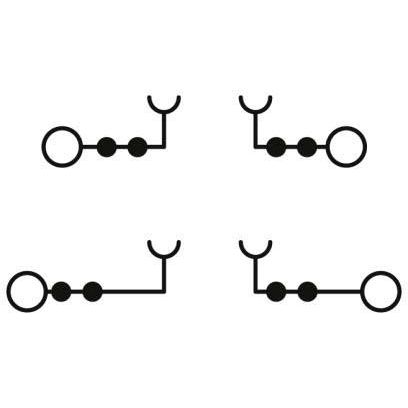 Phoenix Contact - Trenn- und Messtrenn-Reihenklemme Trennklemme PTTBS 2,5-2TGB BU − 50 Stück