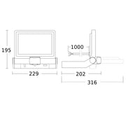 Steinel - Downlight/Strahler/Flutlicht Sensor-LED-Strahler XLED ONE S 3000K ANT 3000 K