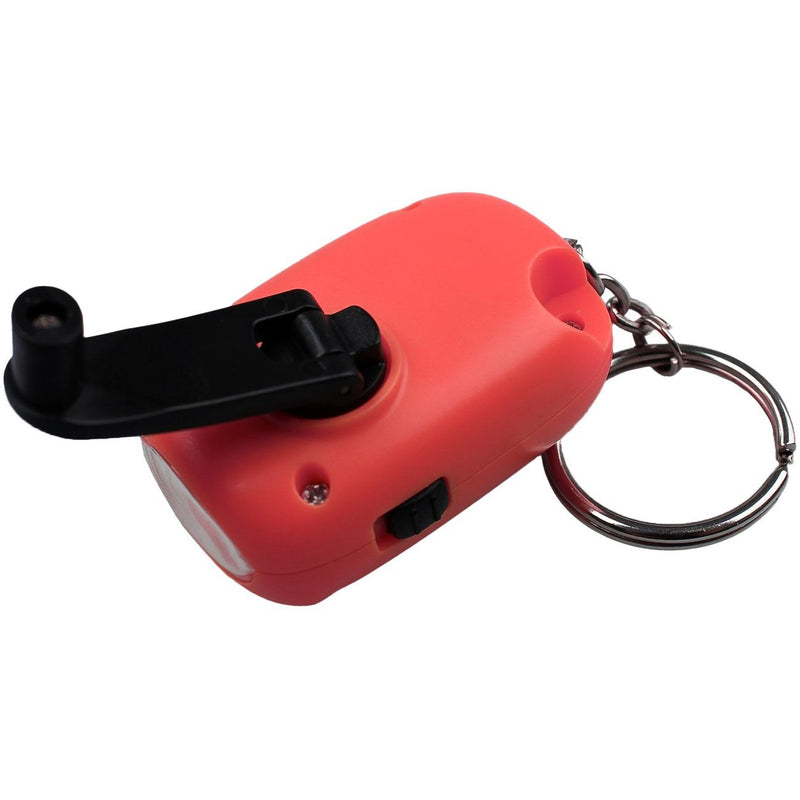 Hückmann - Taschenleuchte Kurbelleuchte Mini Solar SB-1098 Schlüsselanhänger − 40 Stück