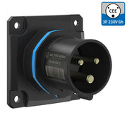 Walther Werke - CEE-Gerätestecker (IEC 60309) CEE NEO Anbaugerätestecker FW610306SK gerade 16A 3P 6h