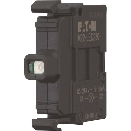Eaton - Lampenfassungsblock für Befehls- und Meldegeräte Leuchtelement Frontbefest. M22-LED230TA-B 85-264V Schrauban