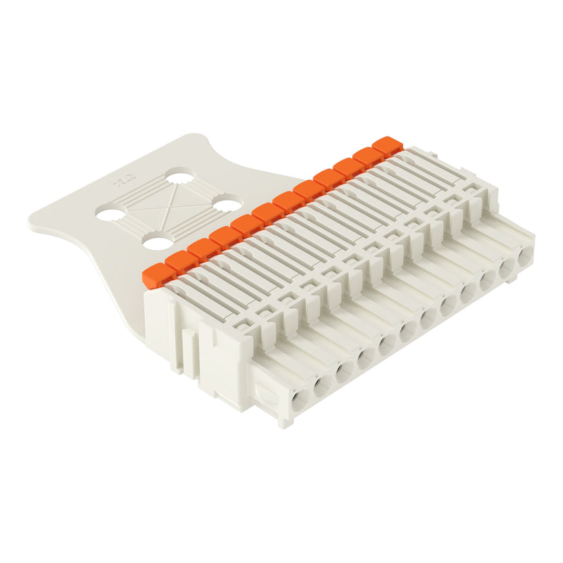 WAGO - Kabelsteckverbinder für Leiterplattensteckverbinder 1-Leiter-Federleiste 27341112327000300000 PushinCAGECLAMP,lgr − 25 Stück