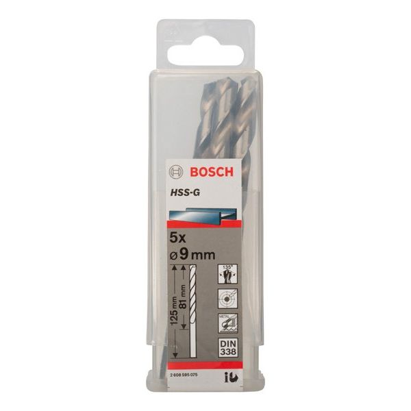 Bosch - Bohrer PRO Metal HSS-G 2608595075 Spiralbohrer 9 x 81