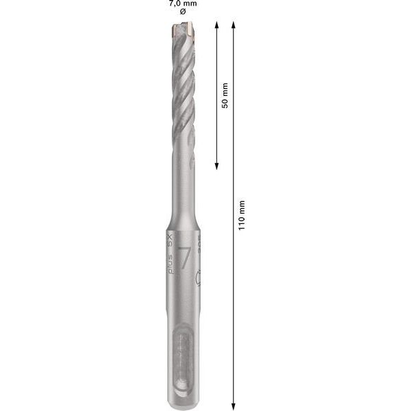 Bosch - Bohrer PRO SDS plus-5X 2608833785 Hammerbohrer 7 x 50