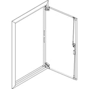 ABN - Tür/Bedientableau (Schaltschrank) Blendrahmen mit Volltüre GBRU27T f.Flachvert.,2x7reih
