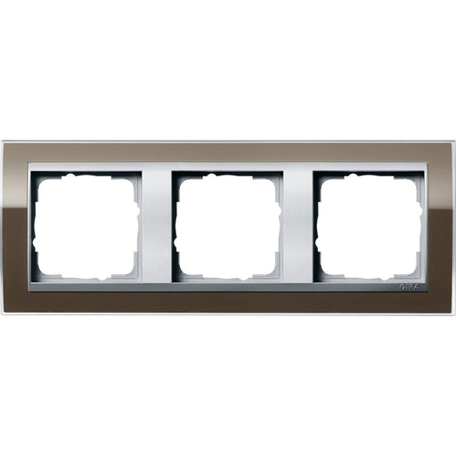 Gira - Abdeckrahmen 3fach 0213766 klar braun