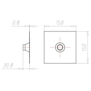 Kaiser - Zubehör/Ersatzteile für Dose/Gehäuse für Montage in der Wand/Decke Rohrmanschette 9089-49 D25-32mm Vlies-Butyl
