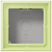 Jung - Aufputzgehäuse für Unterputzgerät Aufputz-Kappe 1fach LC 581 A 222 vert jaune clair