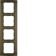 Berker - Abdeckrahmen Rahmen br/anth 10143001 4fach
