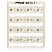 WAGO - Klemmenmarkierung WSB-Bezeichnungssystem 209-574 W: L1 (100x) − 5 Stück
