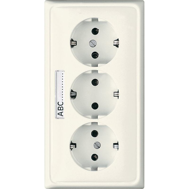 Jung - Steckdose KK-SCHUKO-Steckdose 3-fach CD 523 NA 16A 250V